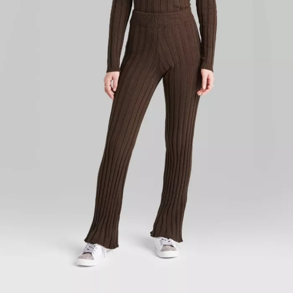 Sweater Knit Flare Pants - Picture 6 of 6